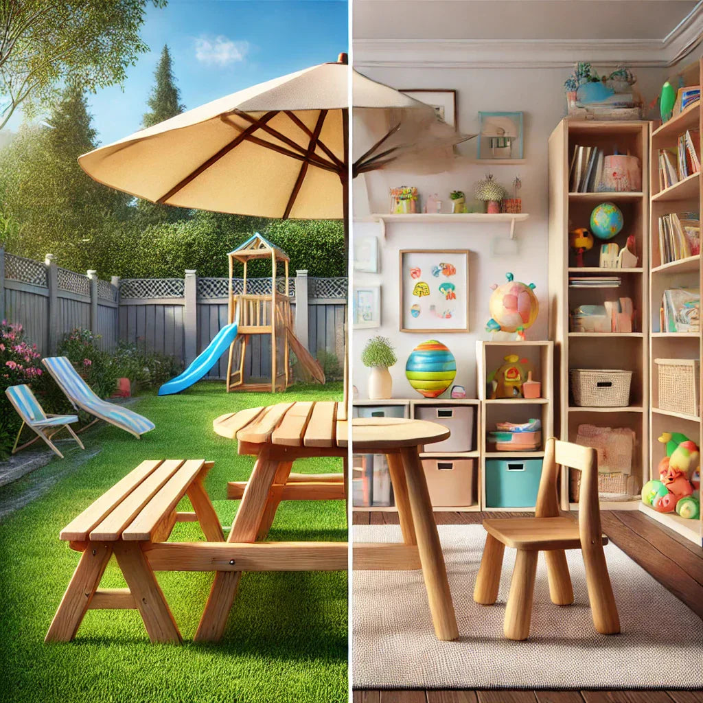 Kids Picnic Table vs Table & Chair Set