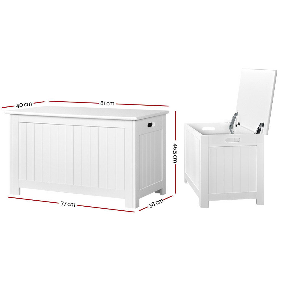 Kids White Toy Storage Box size