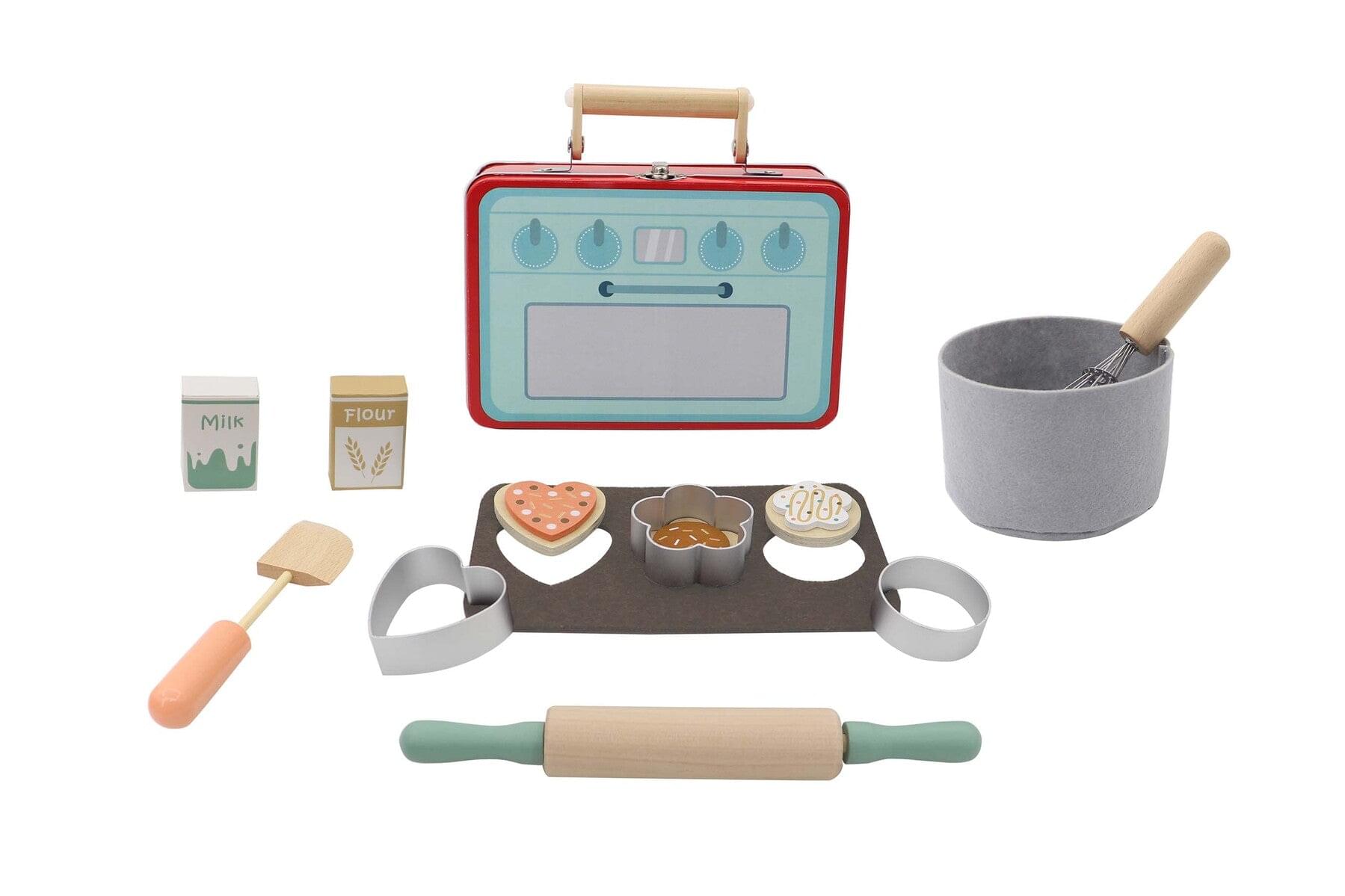 COOKIE BAKING PLAYSET IN TIN CASE - Play Kitchen