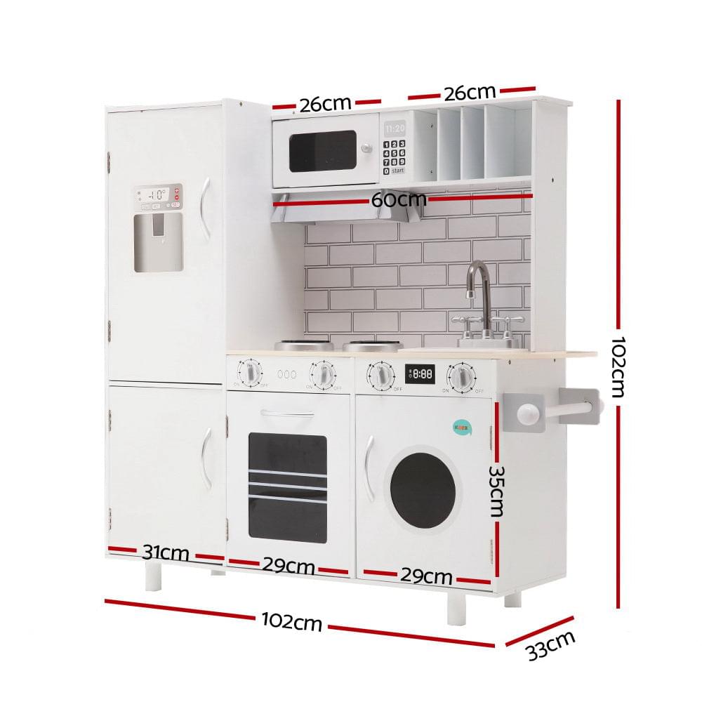 Wooden Kitchen Pretend Play Set - Play Kitchen