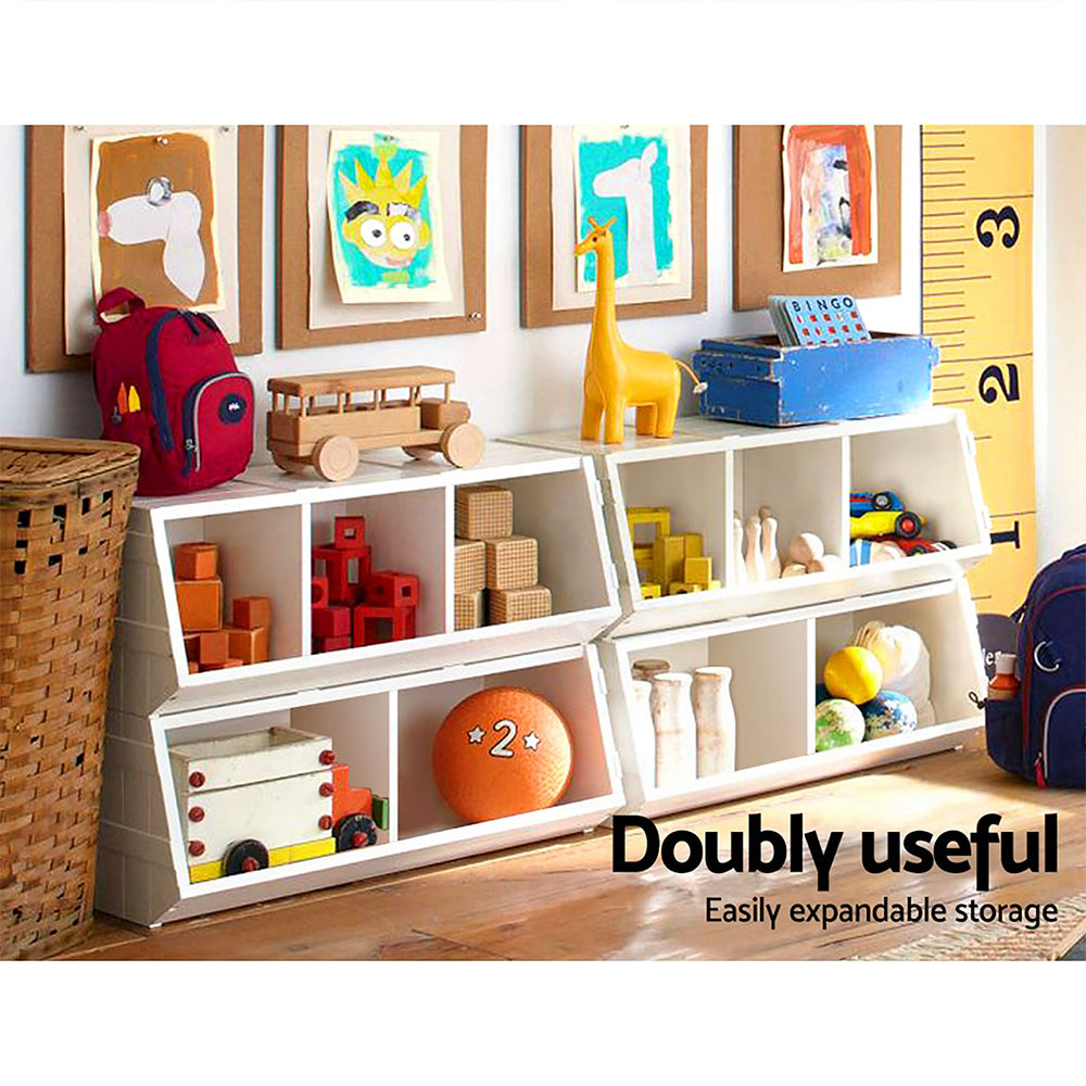 Toy Storage Bookshelf with toys