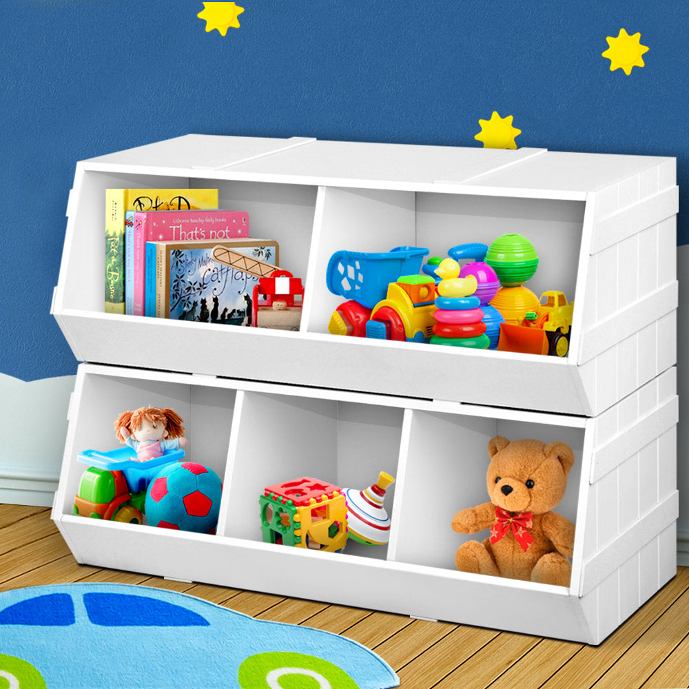 Toy Storage Bookshelf with toys