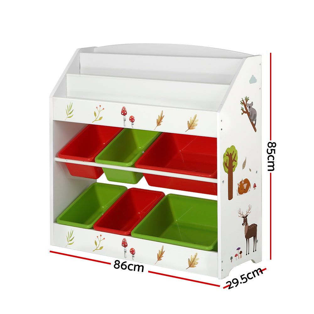 Toy Storage with Bins size