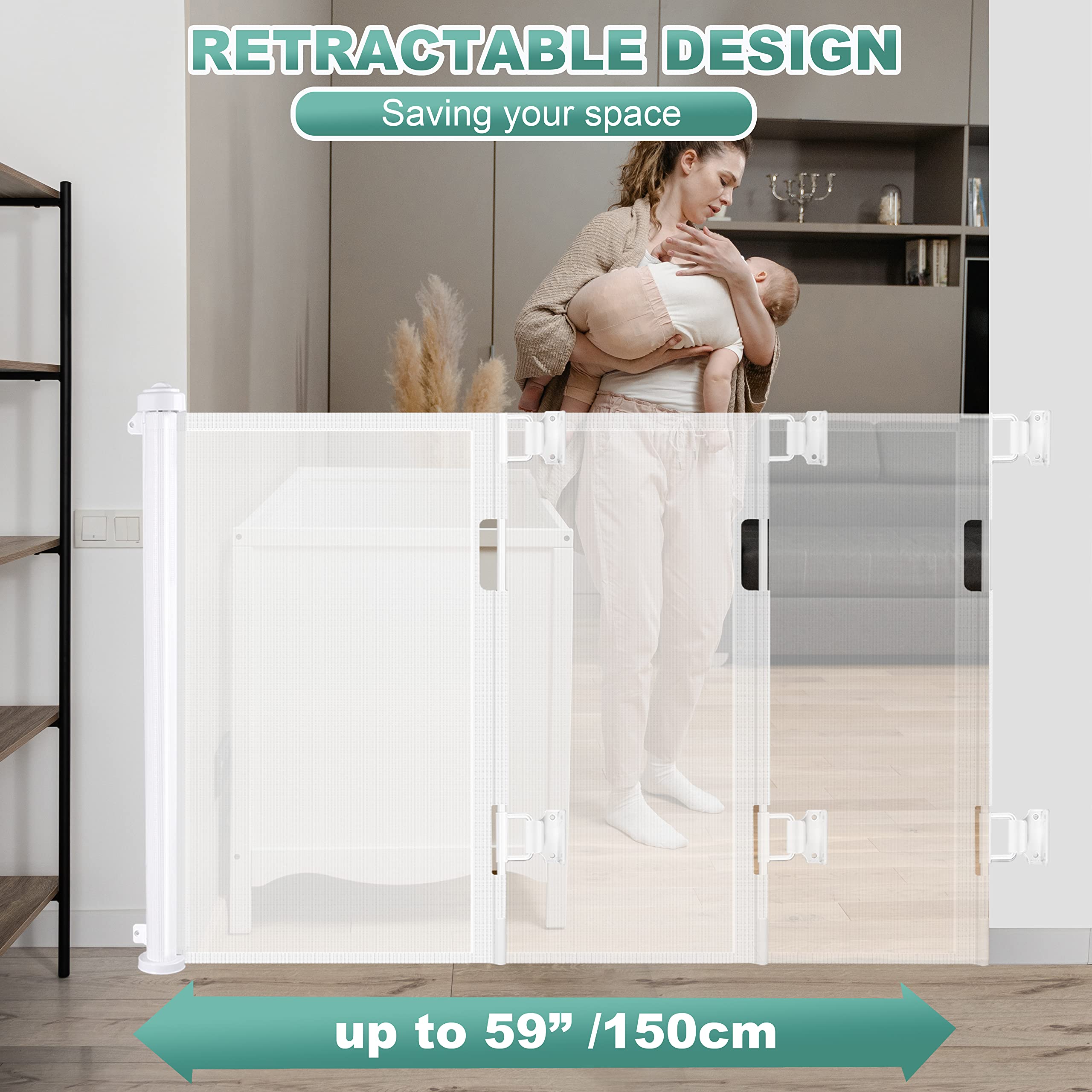 Retractable Baby Gate - Play Kitchen