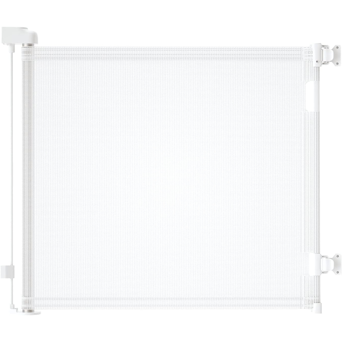 White Retractable Baby Gate