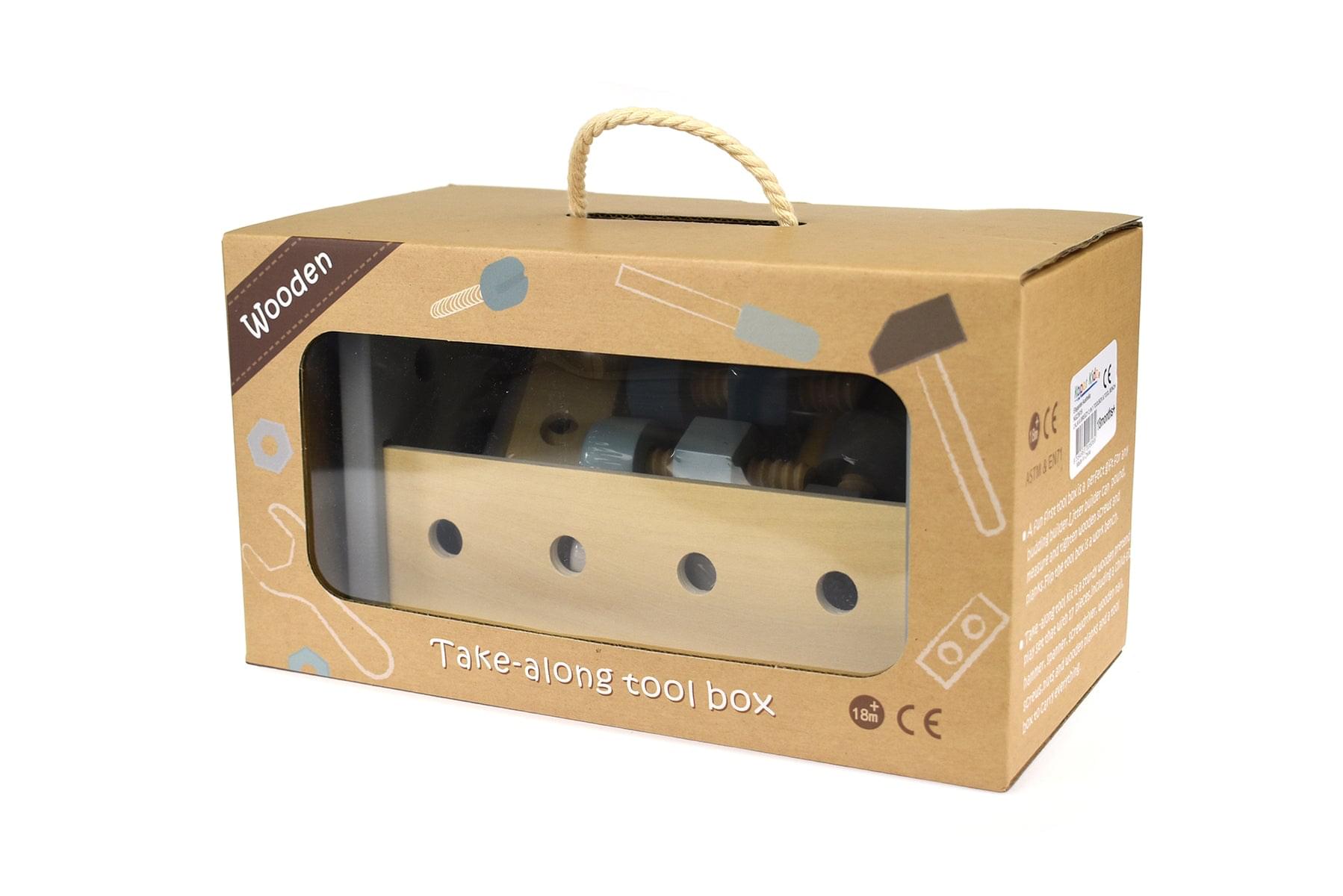 CALM & BREEZY 2 IN 1 TOOLBOX & TOOL BENCH - Play Kitchen