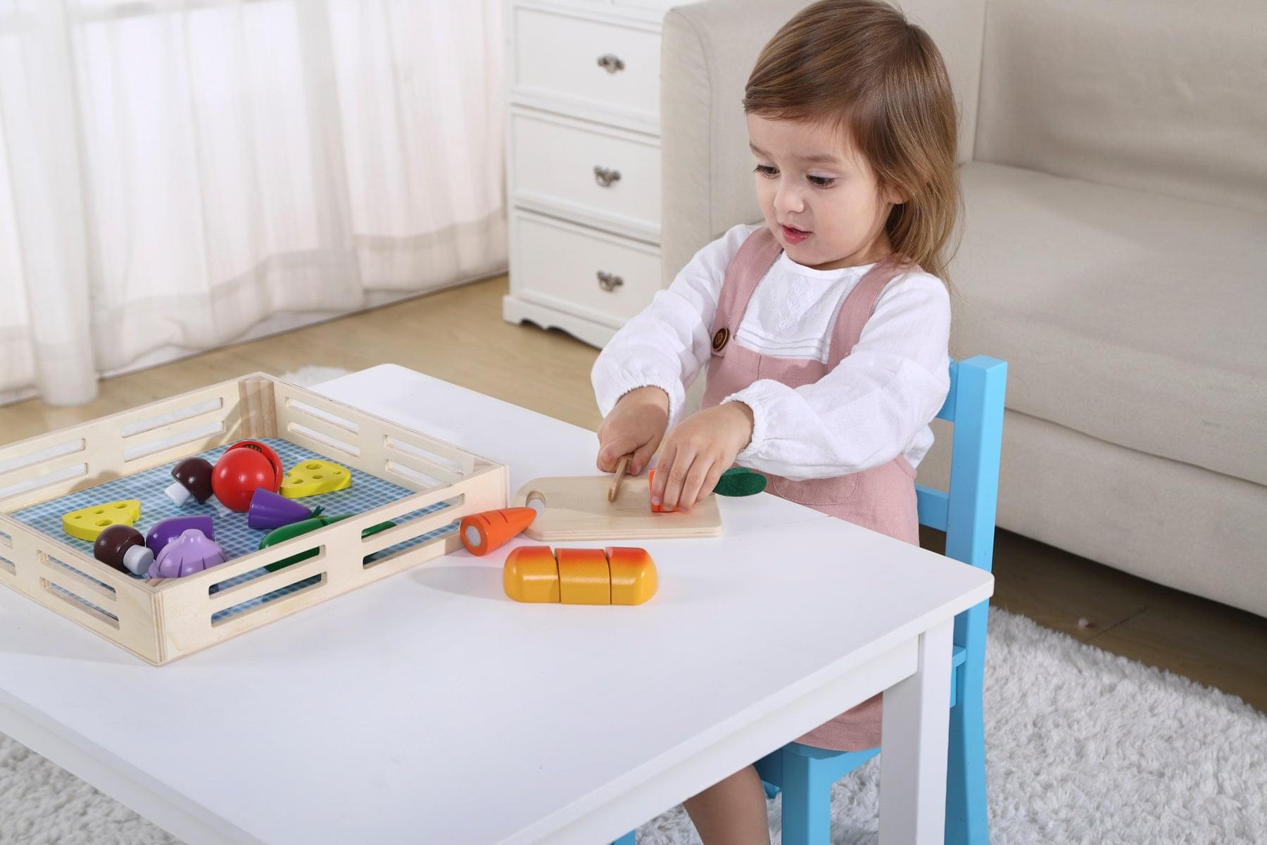 Wooden Cutting Vegetable Toys - Play Kitchen
