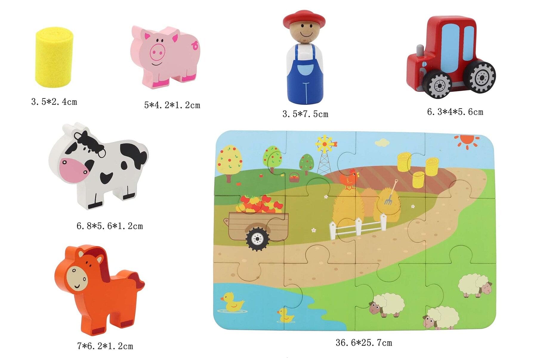 Farm Playset Toy In Tin Case - Play Kitchen
