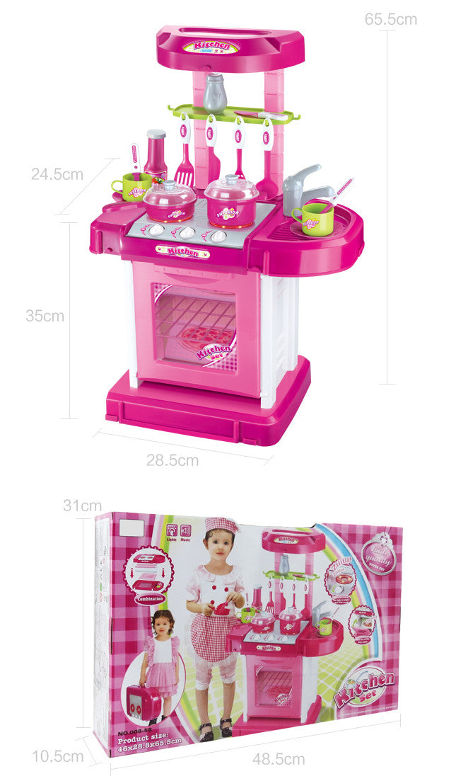 Portable Kids Play Kitchen - Play Kitchen