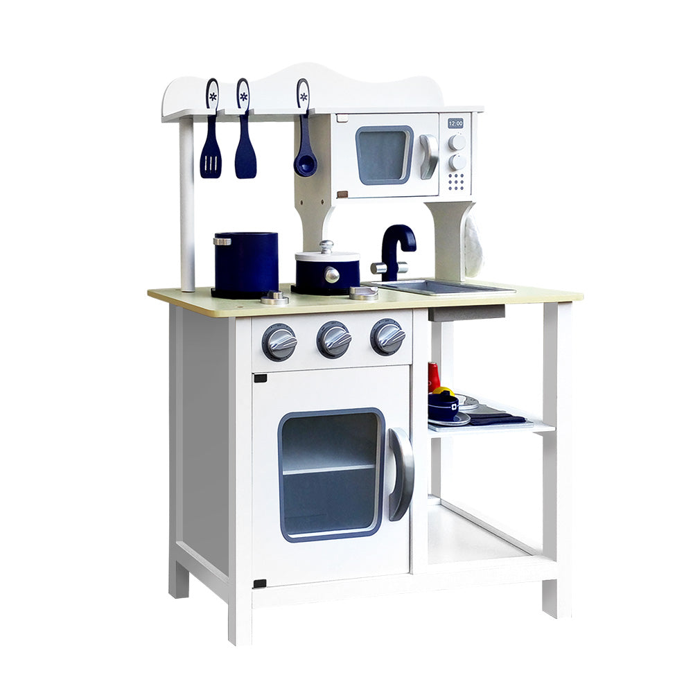 Pretend Play Kitchen Set 18 Pieces White - Play Kitchen