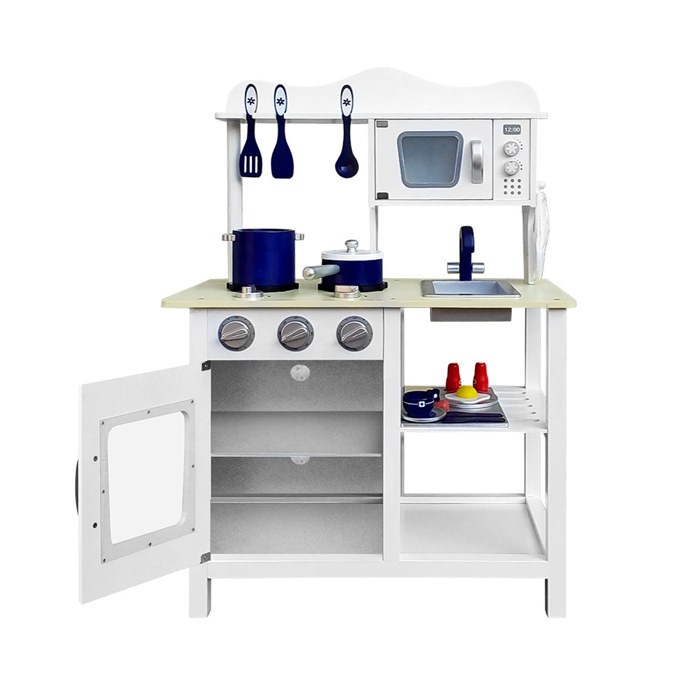 Pretend Play Kitchen Set 18 Pieces White - Play Kitchen