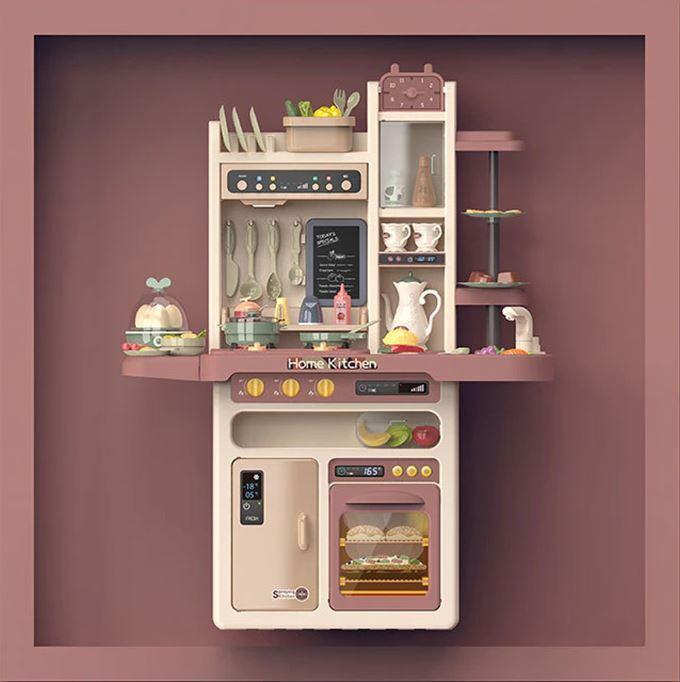 Colorful Plastic Children's Play Kitchen - Play Kitchen