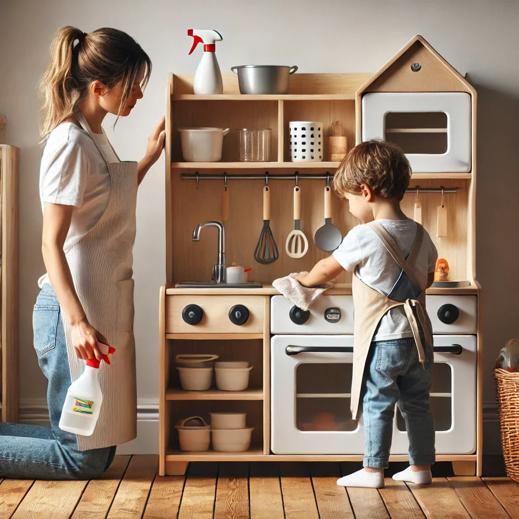 How to Clean and Maintain a Play Kitchen | Toy Care Tips for Parents