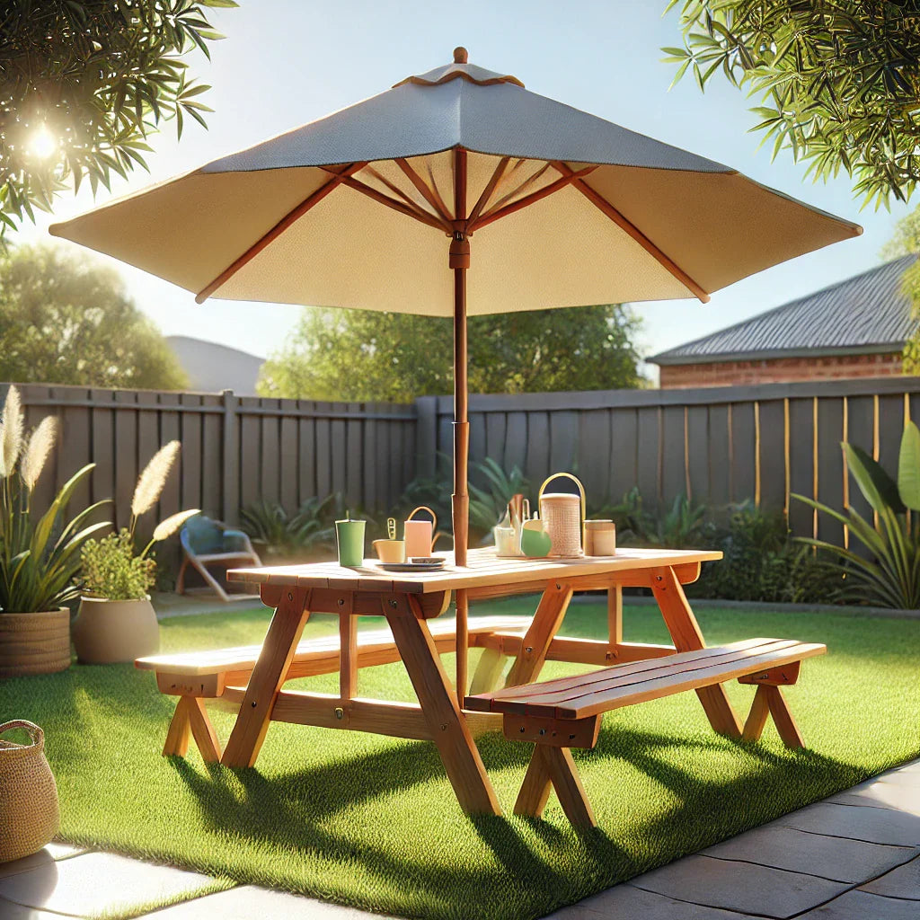 Best Kids Picnic Tables with Umbrella for Hot Aussie Summers