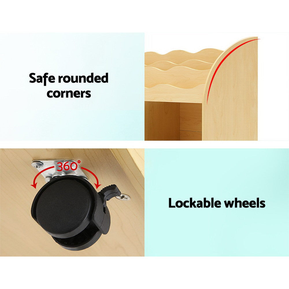 3-Tier Toy Storage rounded corners