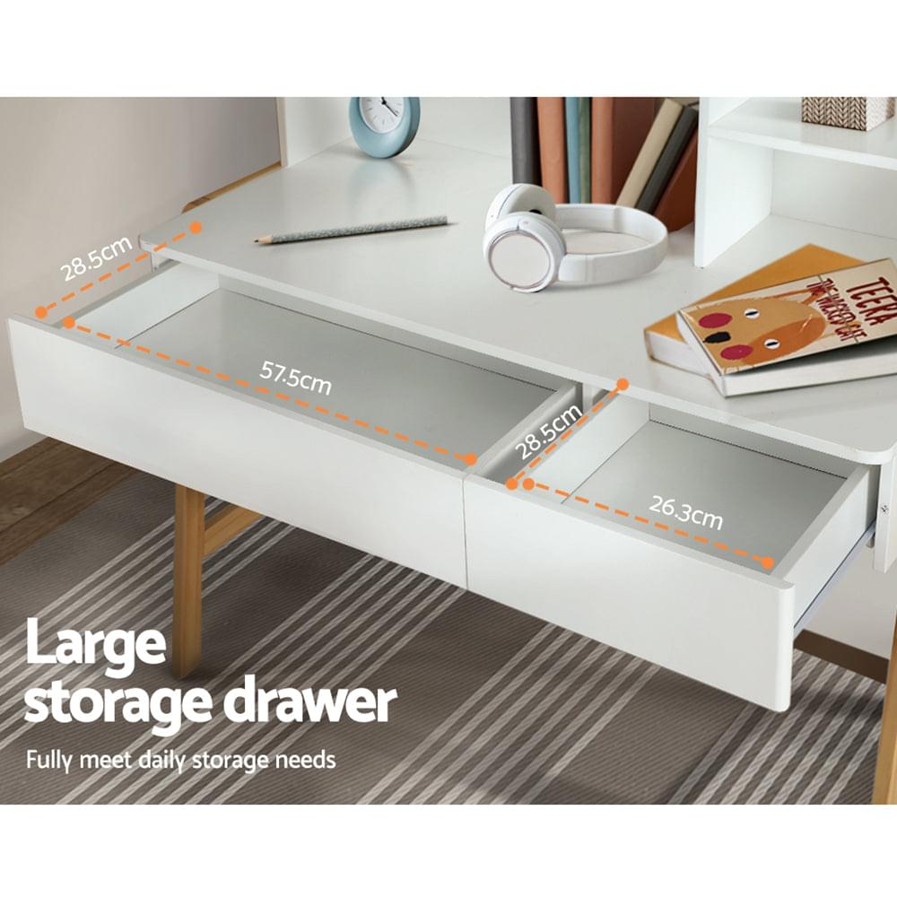 Kids Table and Chairs Set Study Play Toys Storage Desk Children Furniture - Play Kitchen