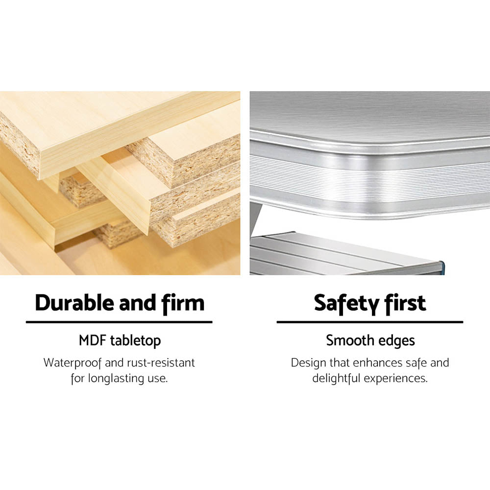 Foldable Picnic Table smooth edges