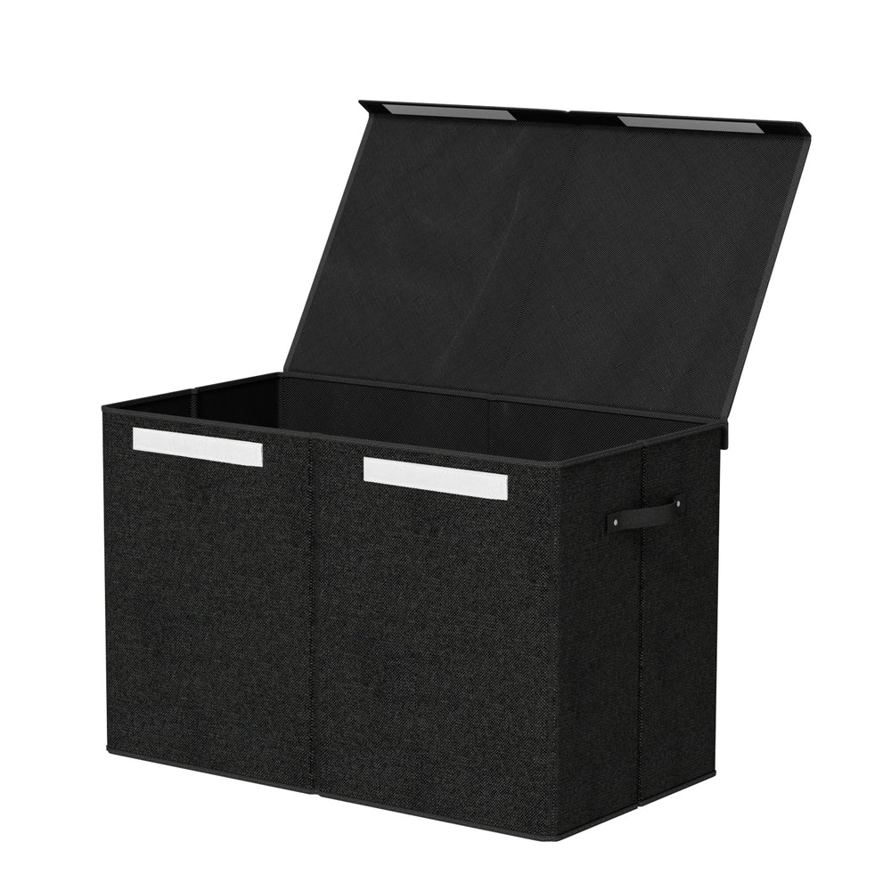 Foldable Toy Storage Box Black