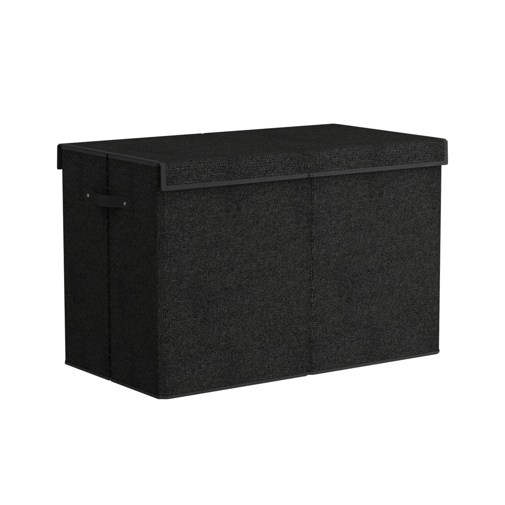 Foldable Toy Storage Box Black side