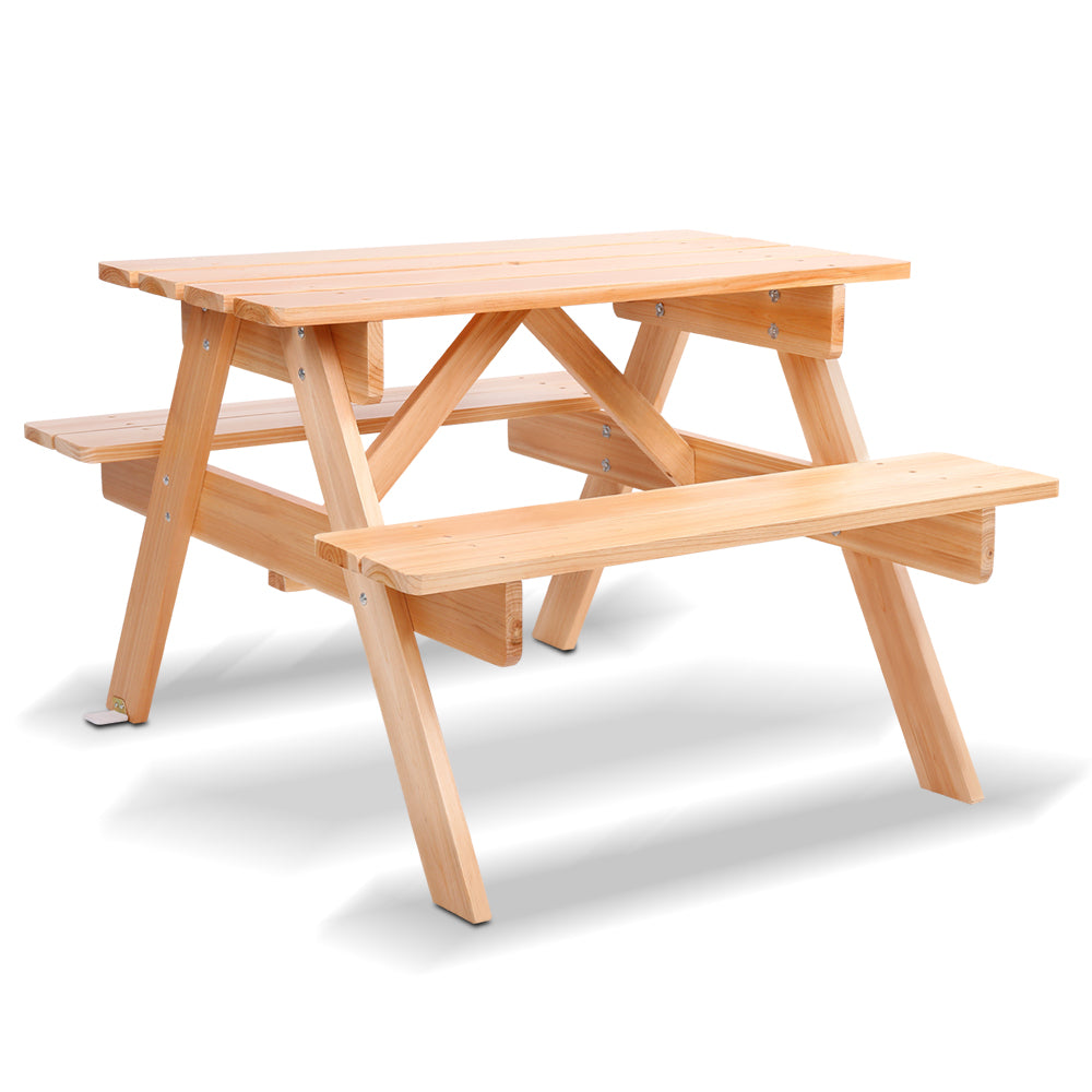 Kids Outdoor Wooden Picnic Table