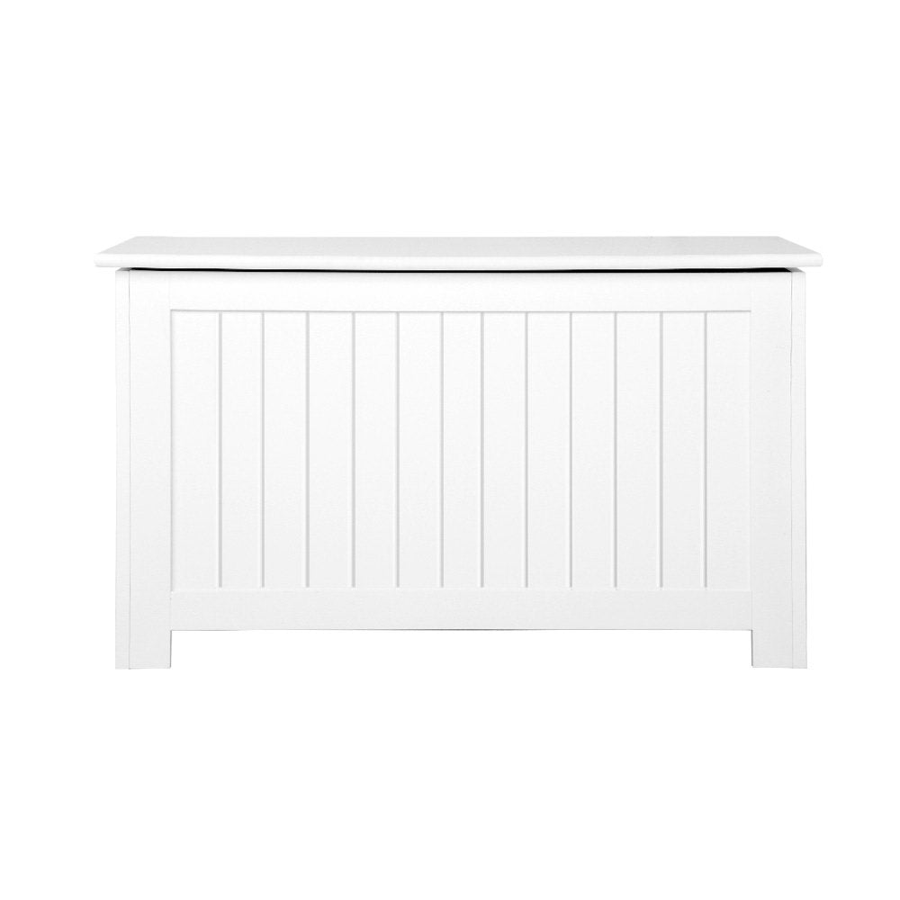 Kids White Toy Storage Box front