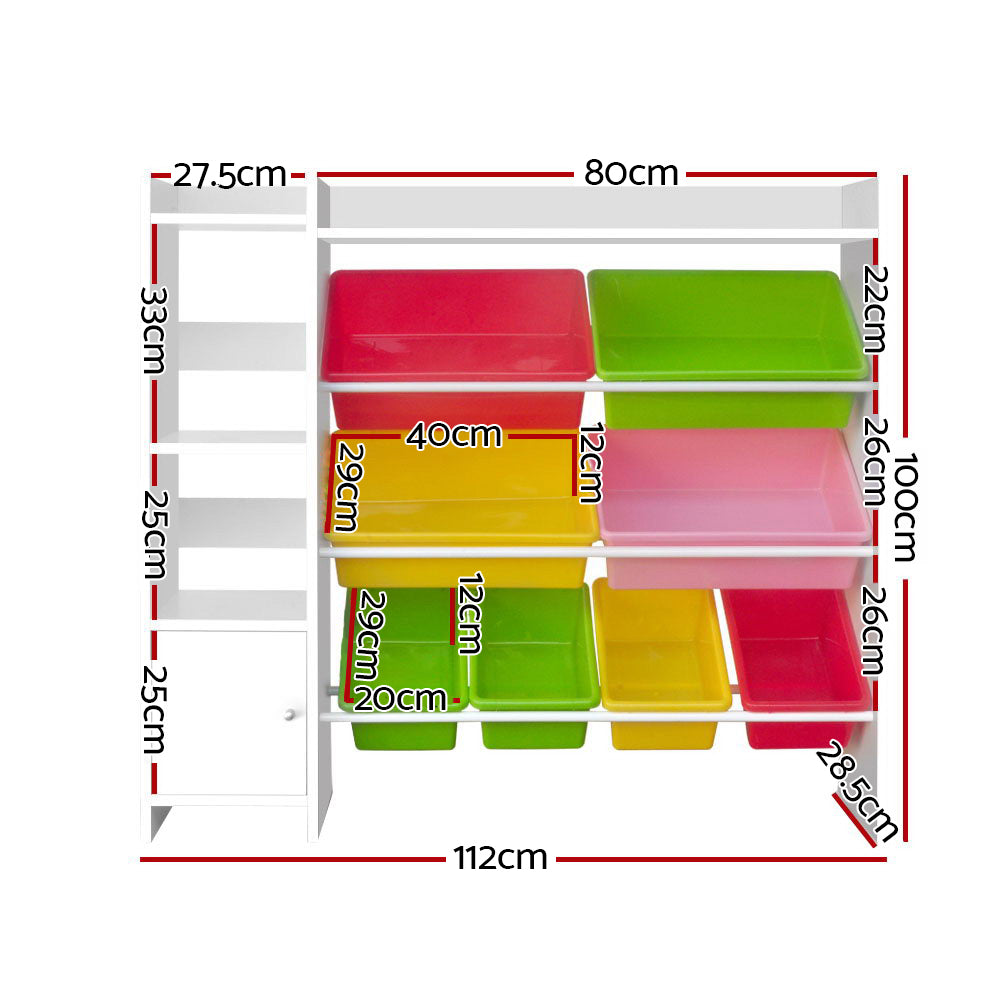 Multi-bin Toy Storage size