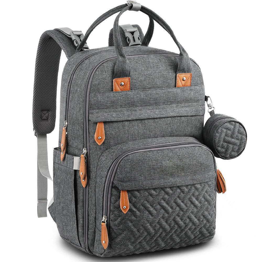 Nappy Bag Backpack Dark Gray