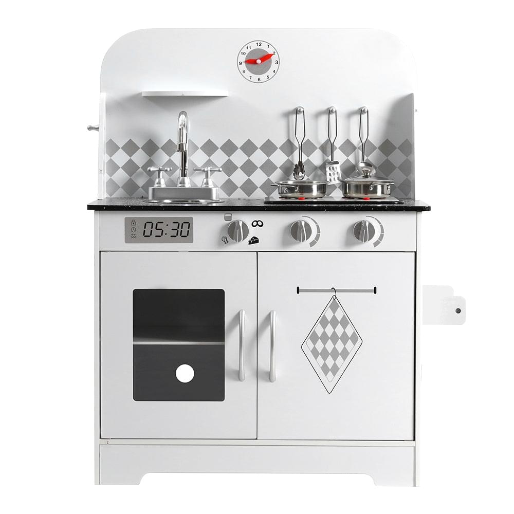 Kids Kitchen Set Pretend Play Wooden Toys Cooking Cookware Children's Toy - Play Kitchen