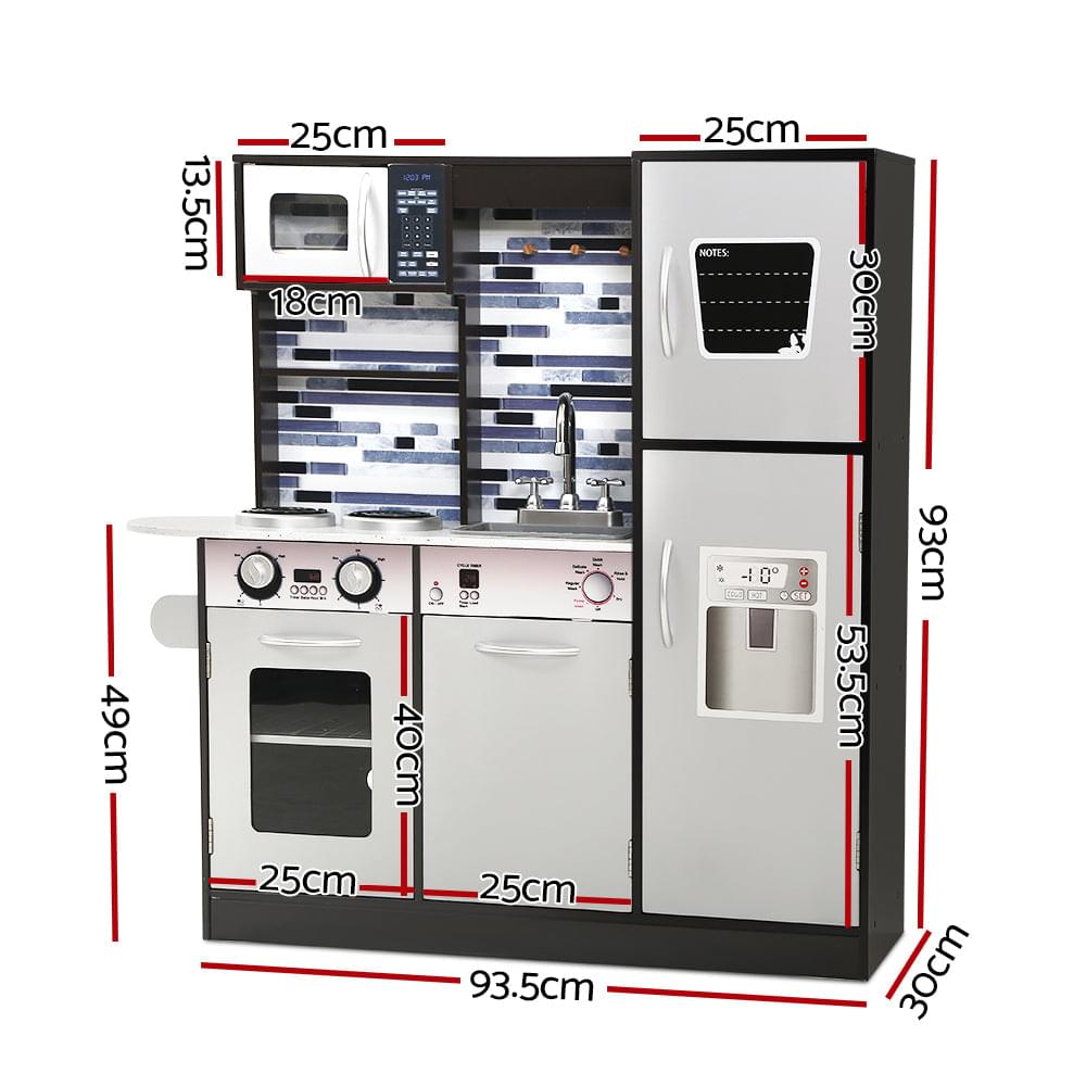 Kids Kitchen Wooden Pretend Play Set Toys Cooking Food Children Cookware - Play Kitchen