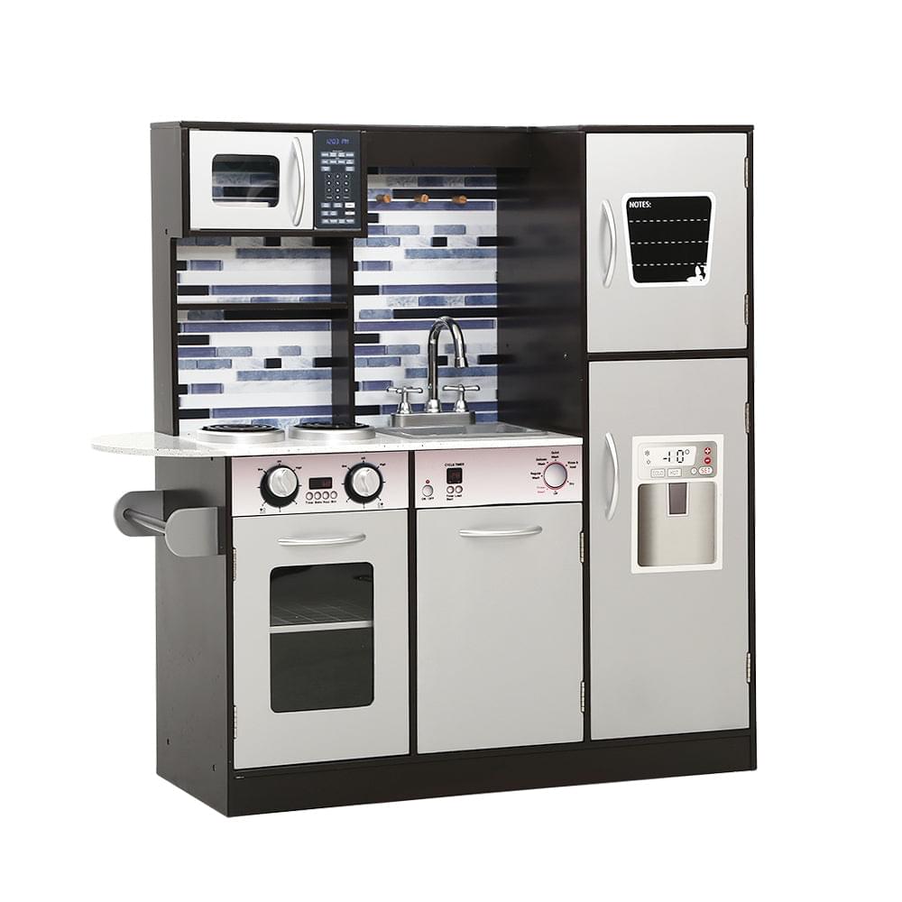 Kids Kitchen Wooden Pretend Play Set Toys Cooking Food Children Cookware - Play Kitchen