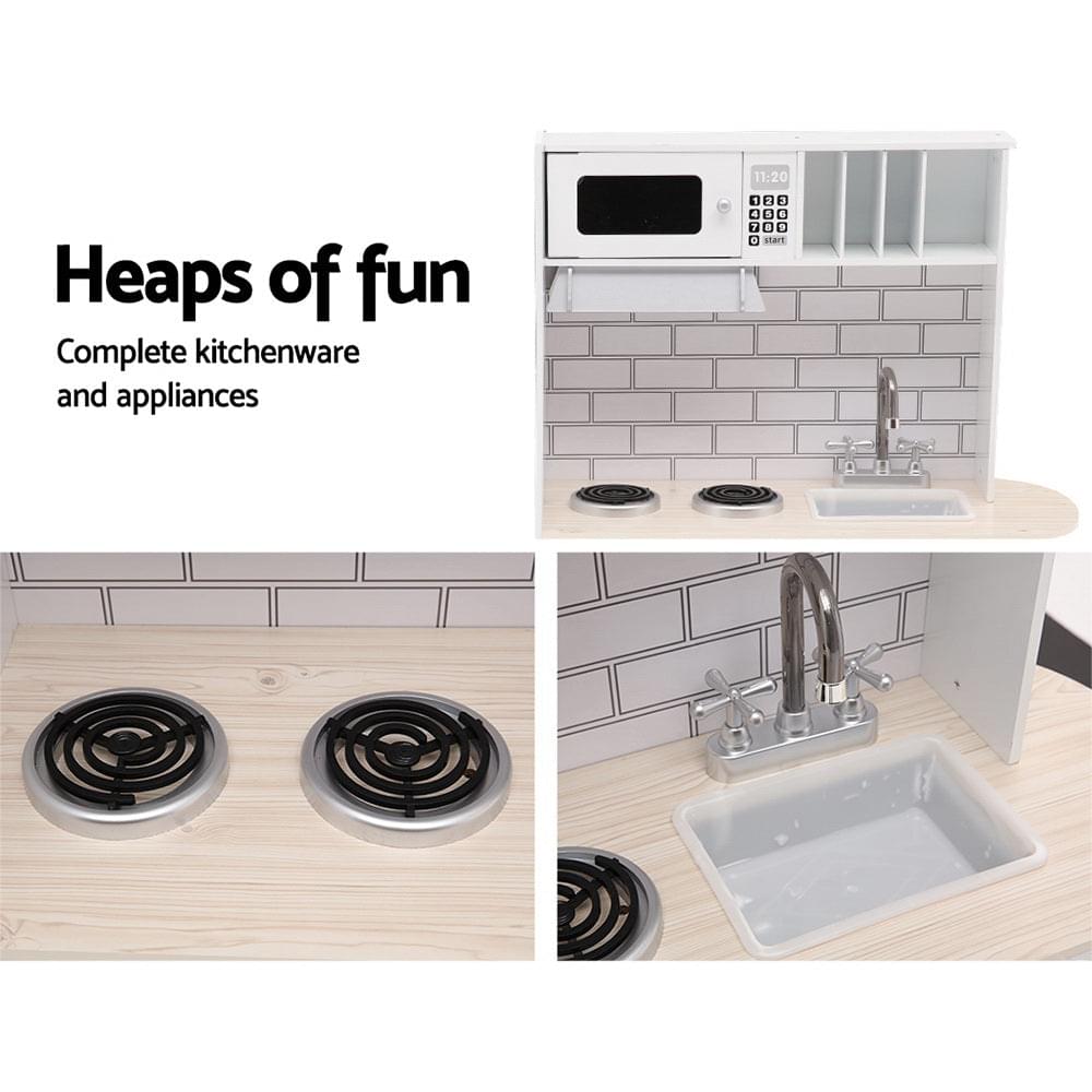 Wooden Kitchen Pretend Play Set - Play Kitchen