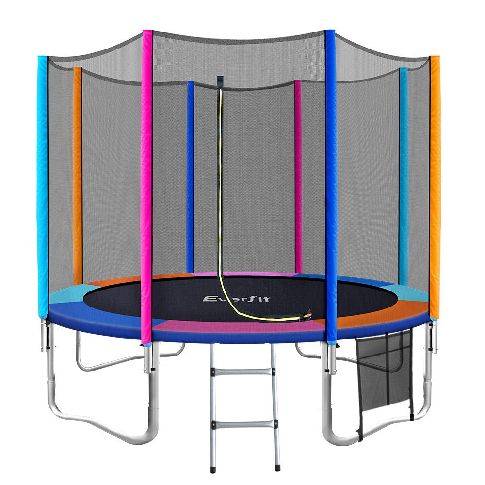 Trampoline for Kids with Ladder Enclosure Safety Net Round - Play Kitchen