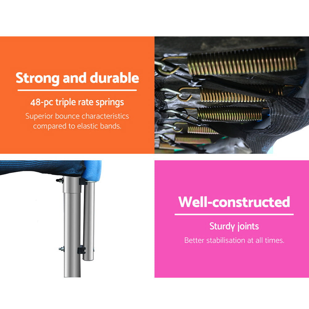 Trampoline for Kids with Ladder Enclosure Safety Net Round - Play Kitchen