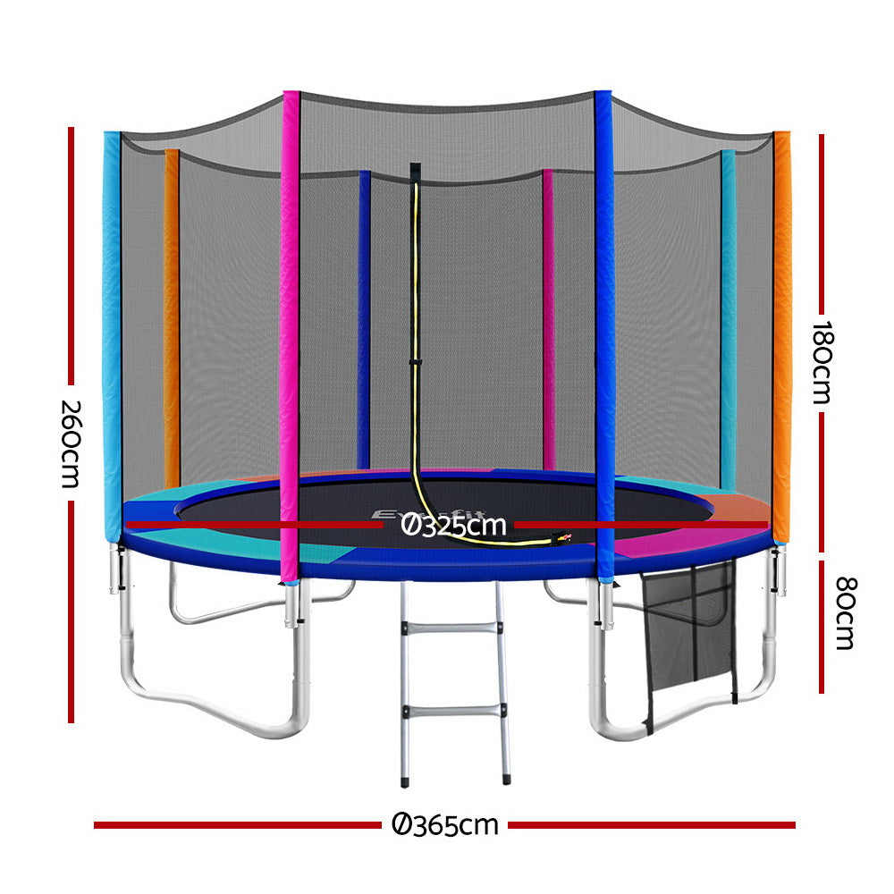 Trampoline for Kids with Ladder Enclosure Safety Net Round - Play Kitchen