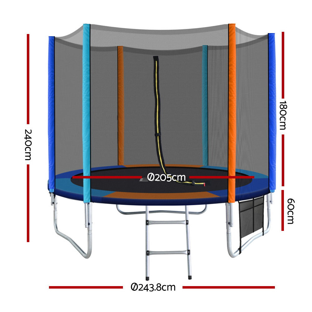Trampoline for Kids with Ladder Enclosure Safety Net Round - Play Kitchen