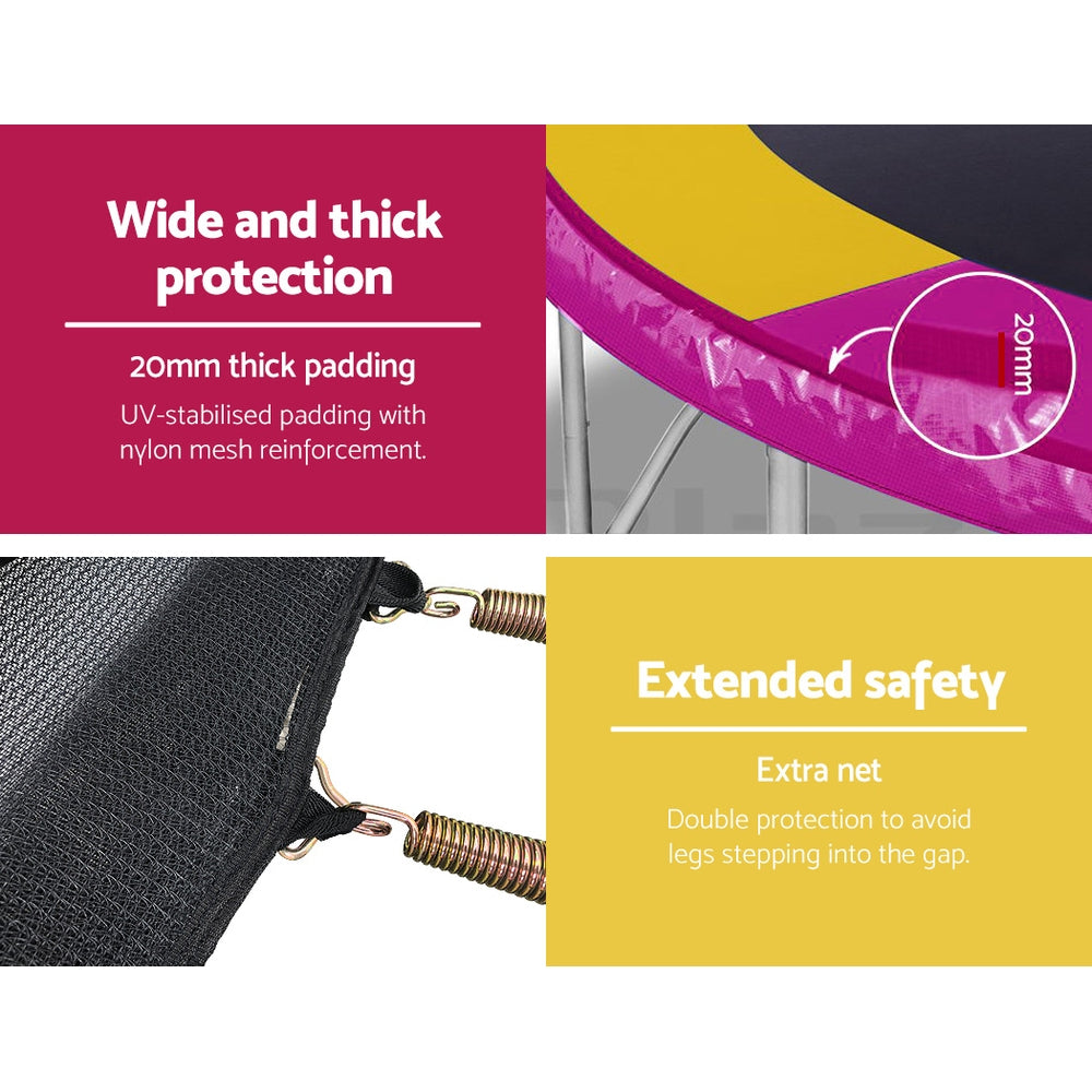 Kids Trampolines with Basketball Hoop Set - Play Kitchen