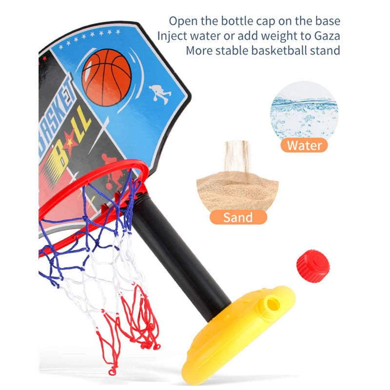 Toddler Basketball Hoop - Adjustable Height - Play Kitchen