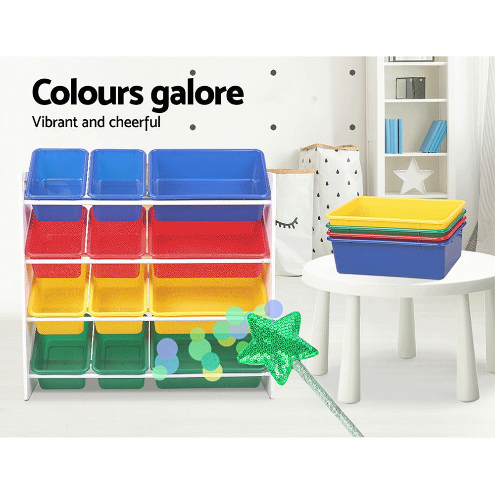 Toy Organizer Rack colours galore