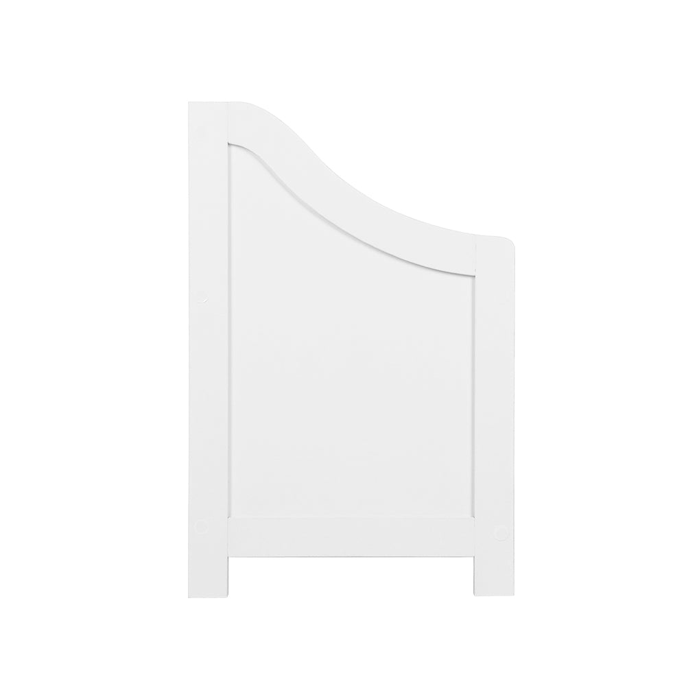 Toy Storage Bench side