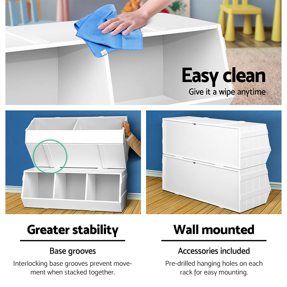 Toy Storage Bookshelf clean and stability