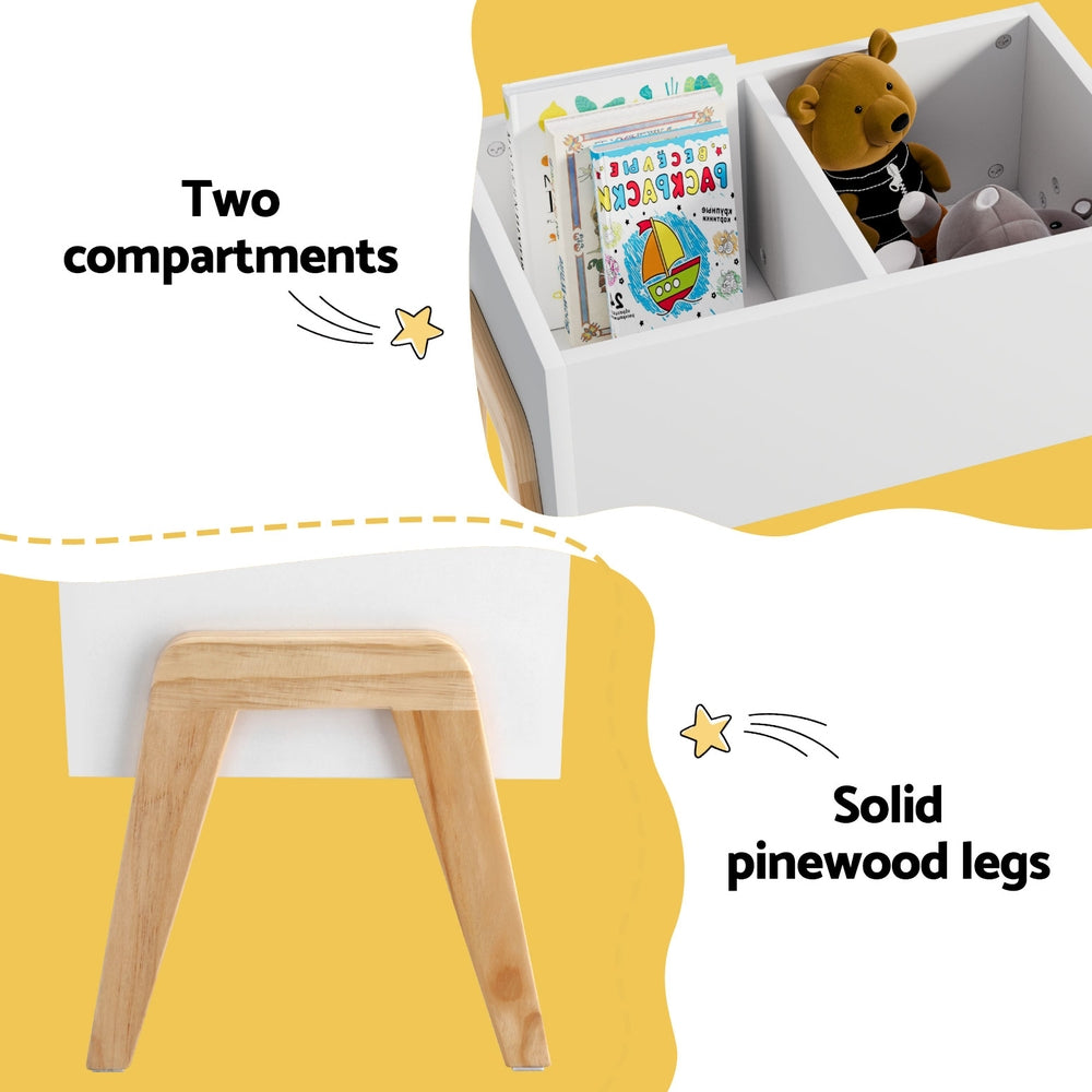 Toy Storage Rack two compartment