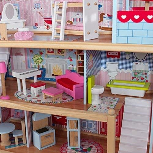 Doll Cottage with Furniture for kids (Model 1) - Play Kitchen