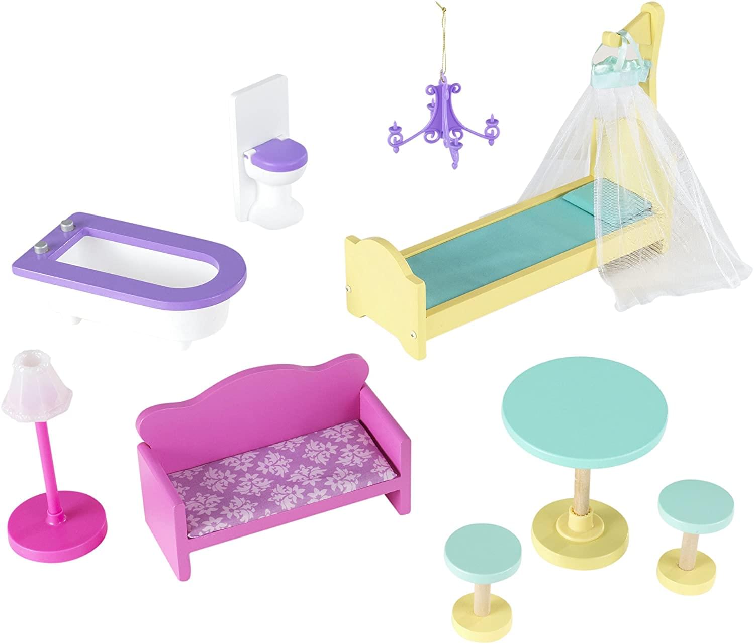 Dollhouse with Furniture for kids 110 x 65 x 33 cm (Model 2) - Play Kitchen