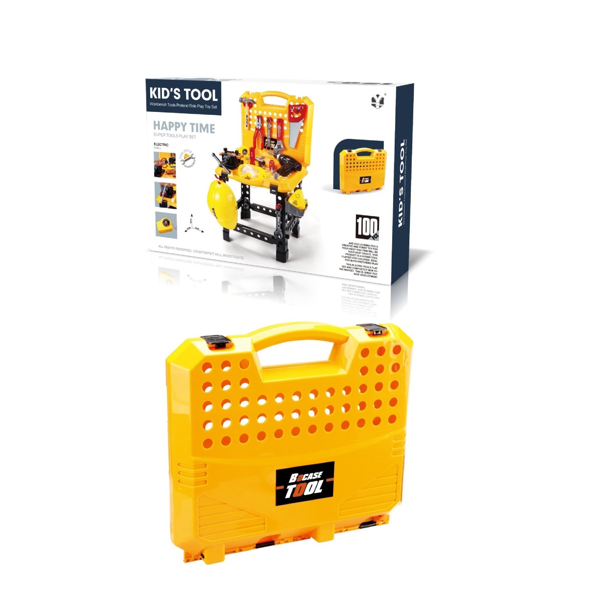Toy Tool Bench Yellow - Play Kitchen
