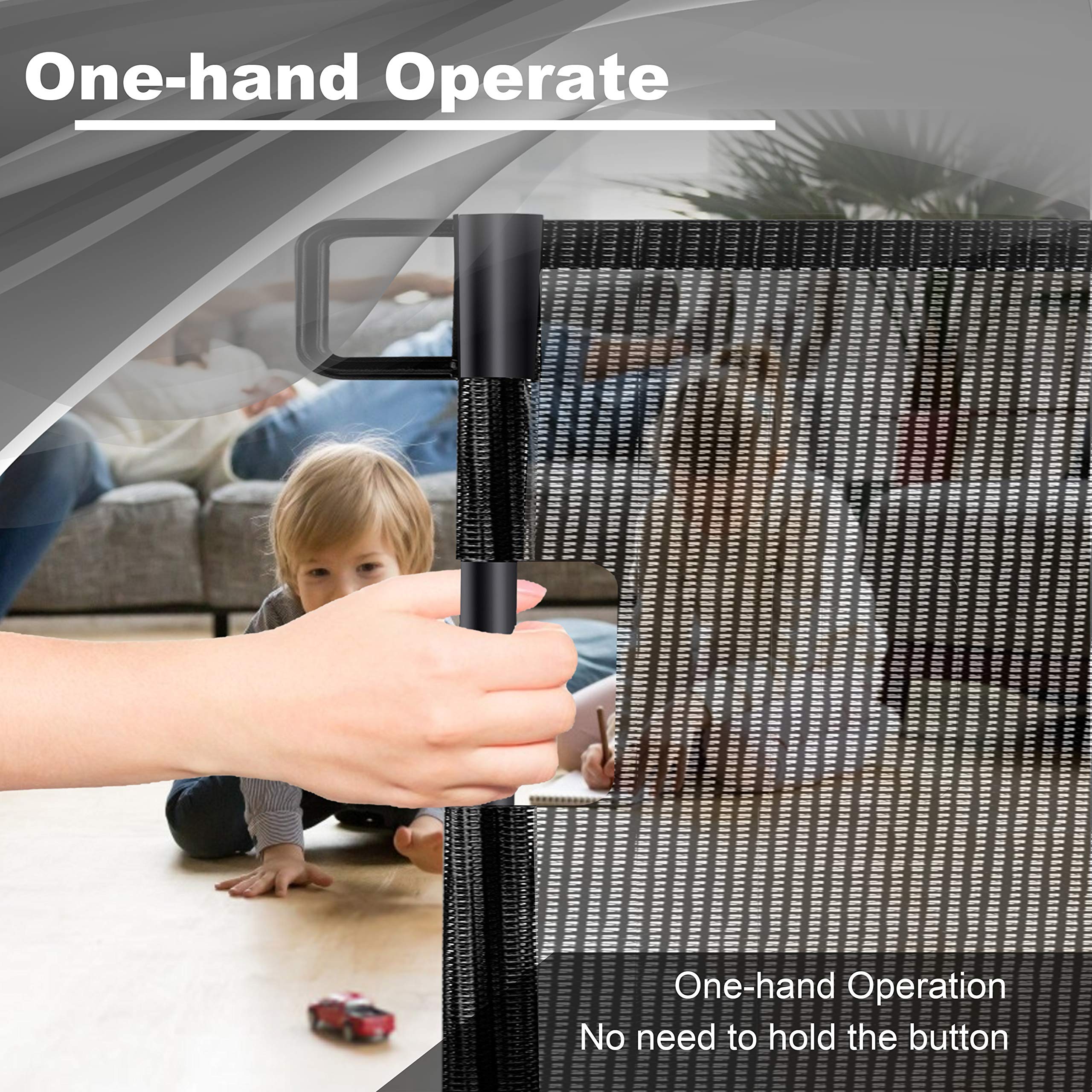 Black Baby Gate Retractable