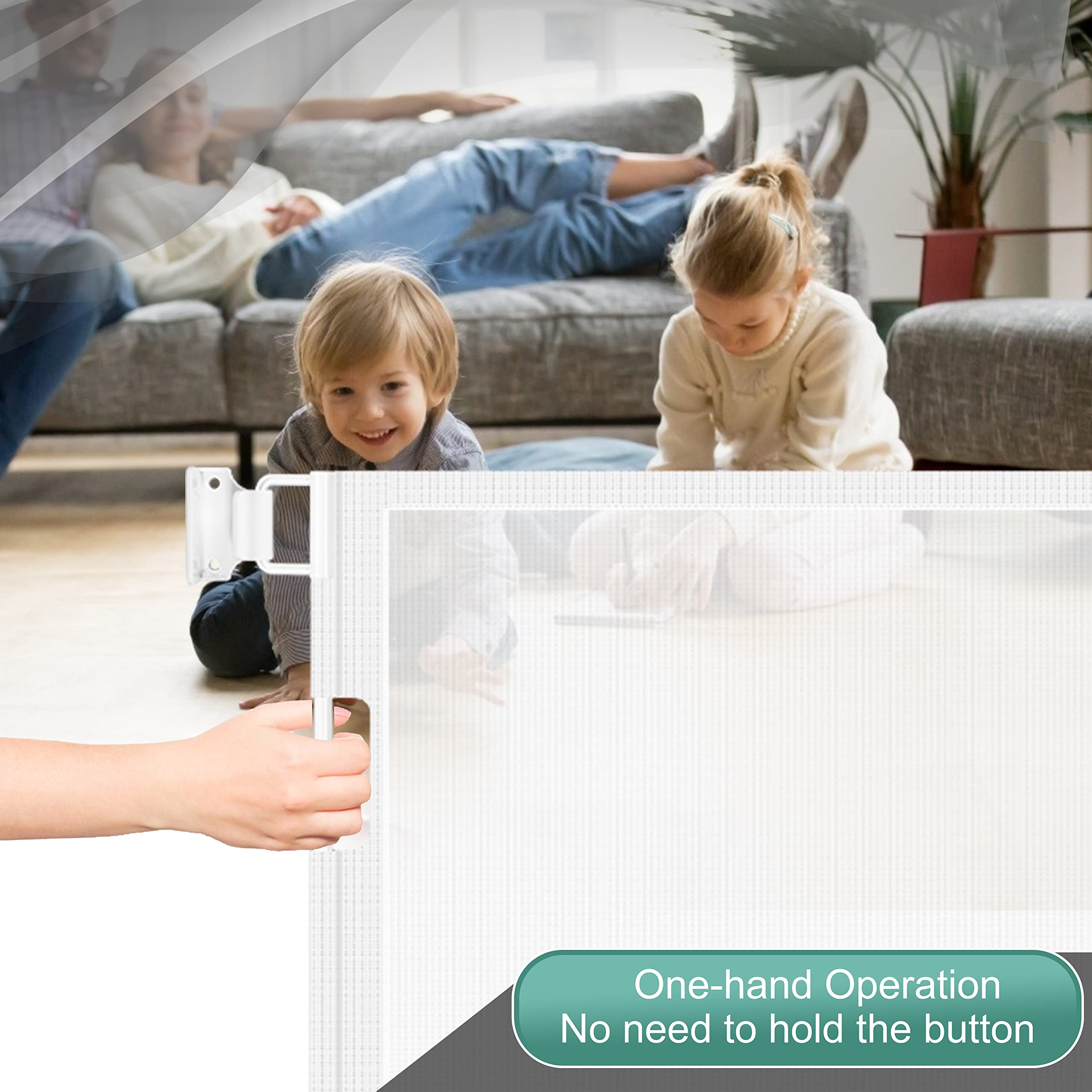 Retractable Baby Gate - Play Kitchen