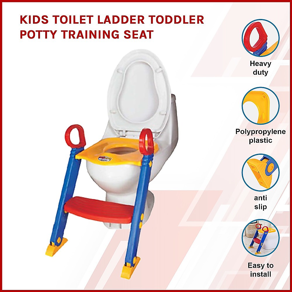 Kids Toilet Ladder Toddler Potty Training Seat - Play Kitchen