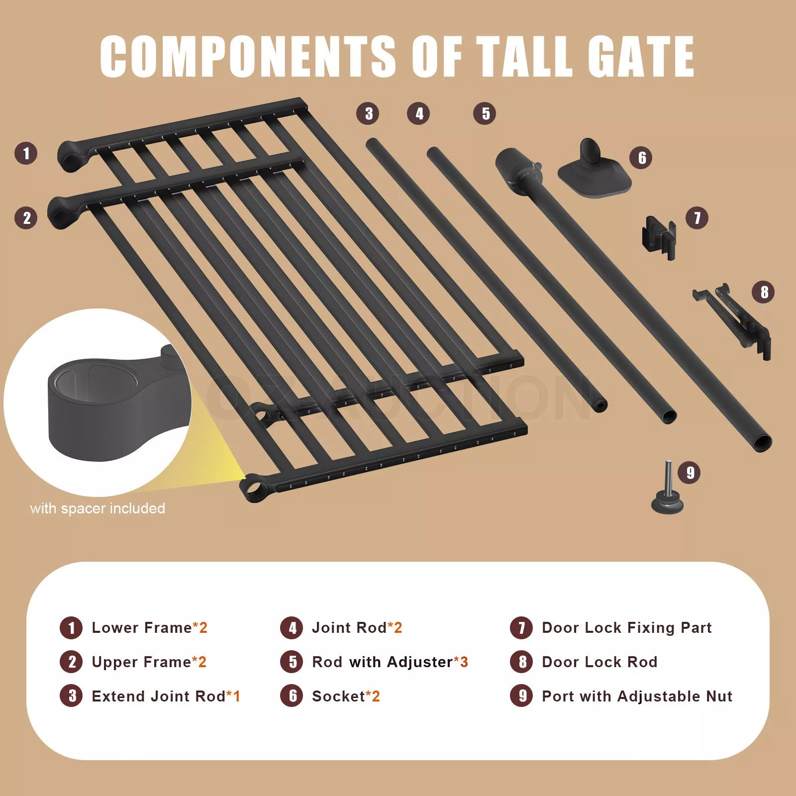 Tall Baby Gate 185cm