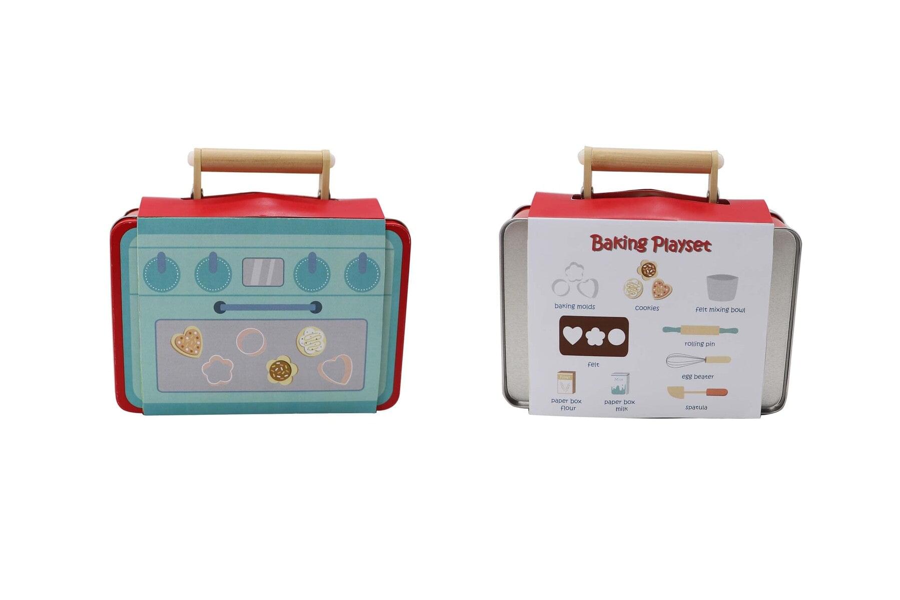 COOKIE BAKING PLAYSET IN TIN CASE - Play Kitchen