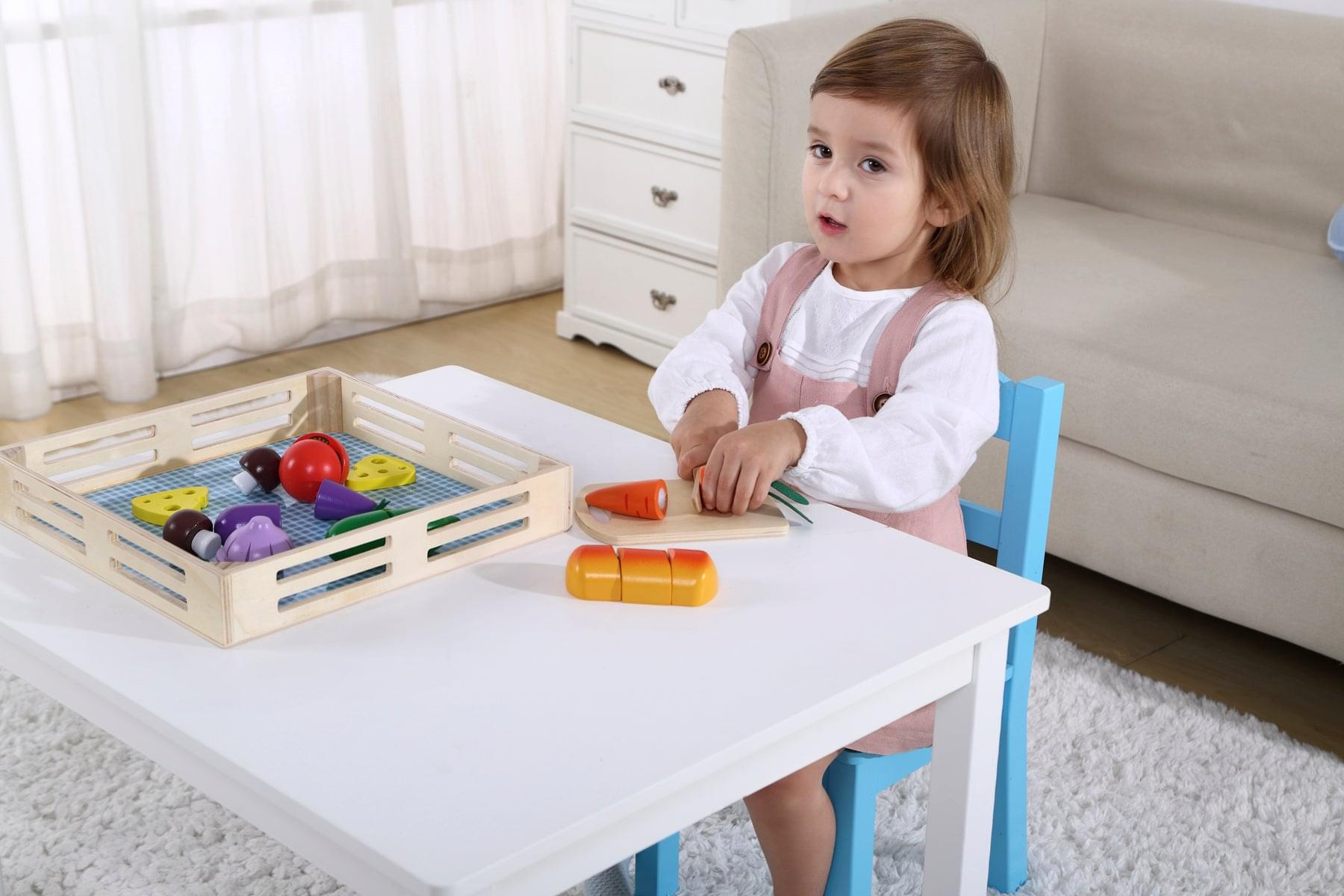 Wooden Cutting Vegetable Toys - Play Kitchen